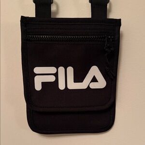 FILA Black and White Belt Bag